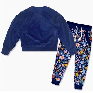 Kids Floral Set- Blue and Multicolor